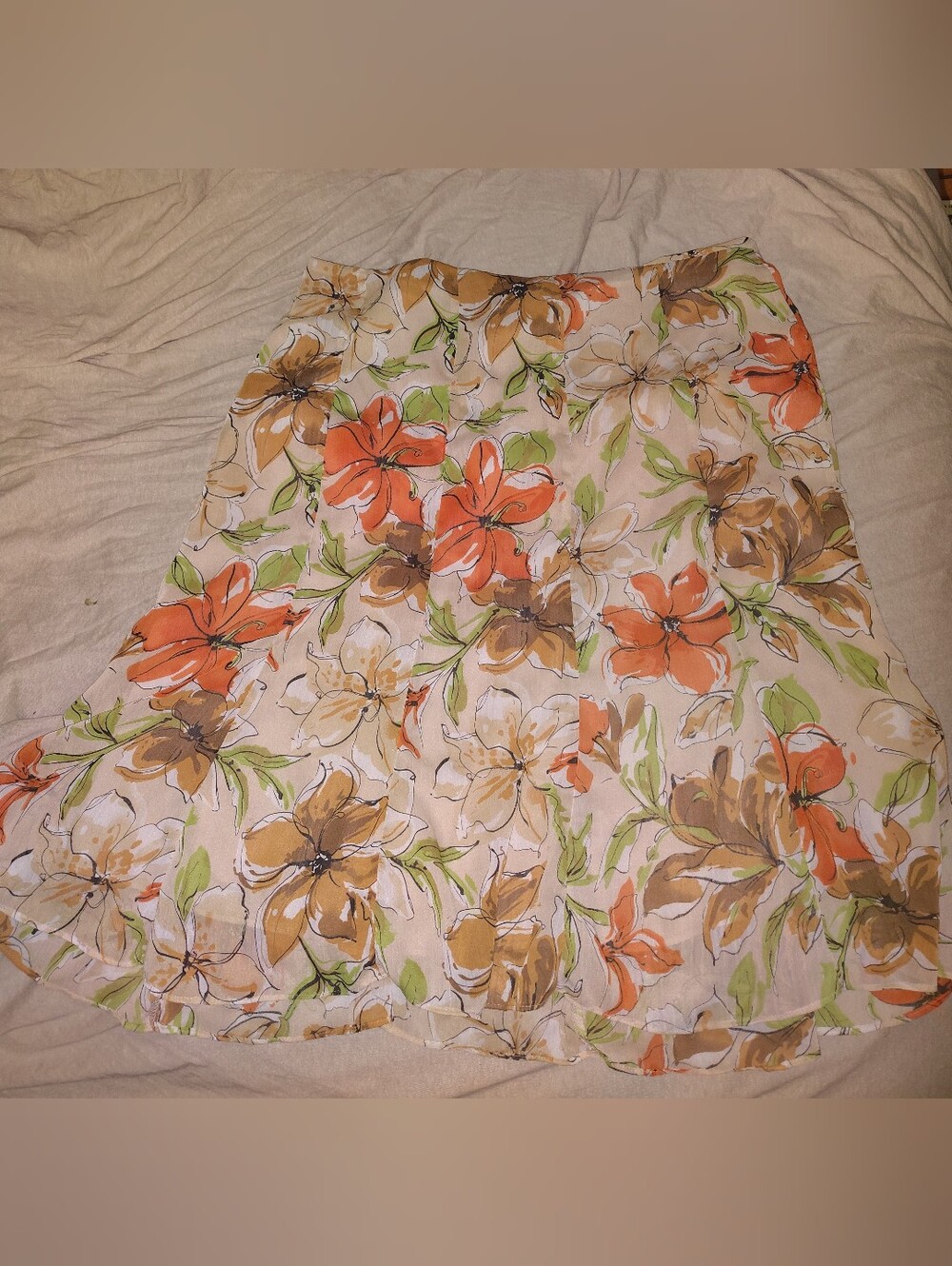 Floral Midi Skirt
